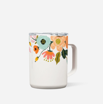 Corkcicle Mug Gloss Cream Lively Floral 16oz