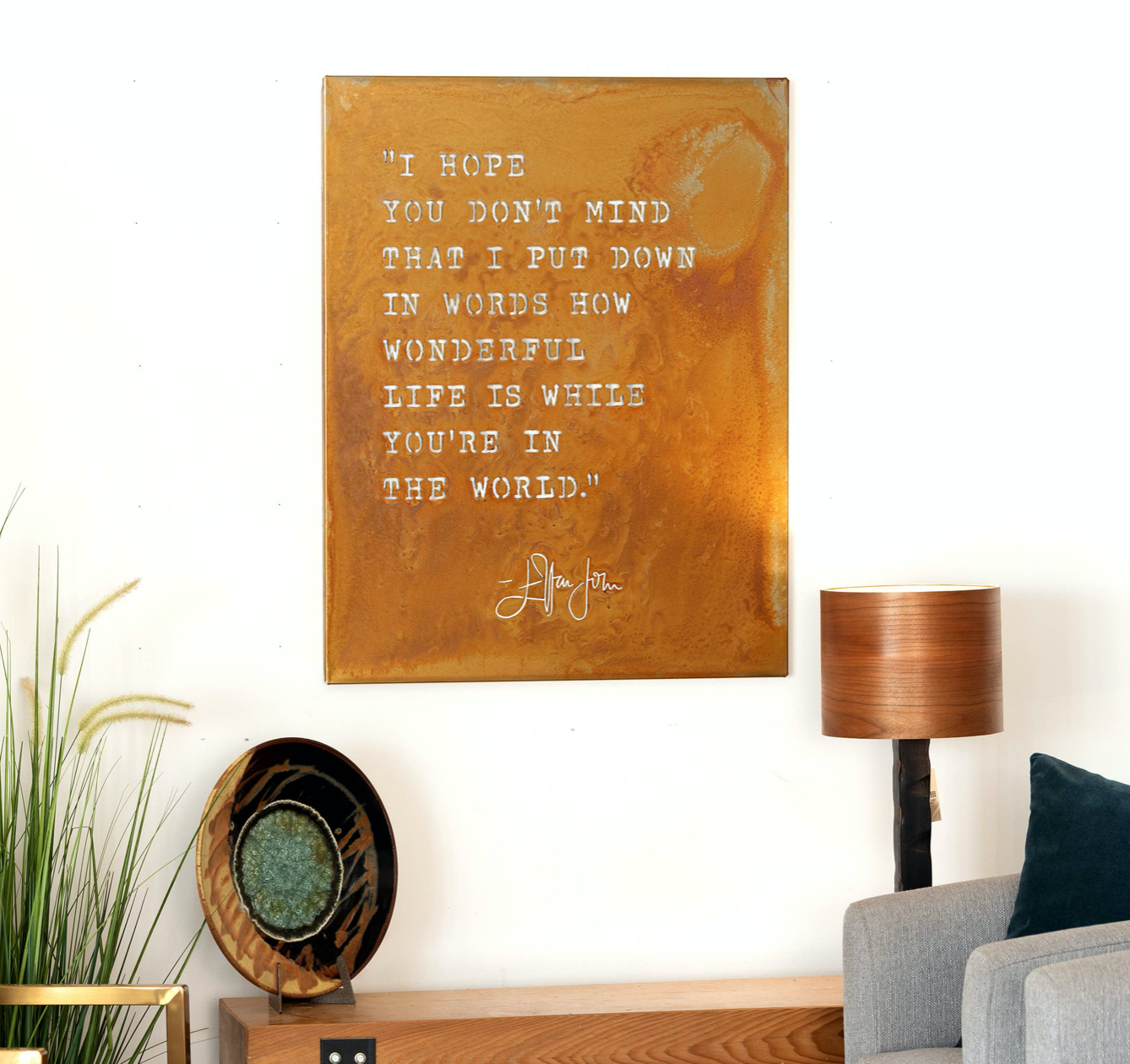 Metal Board I Hope You Don't Mind