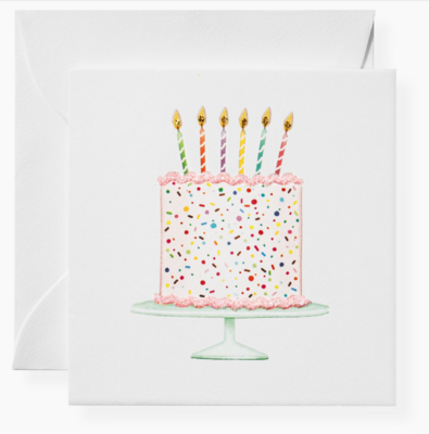 Gift Enclosure Happy Birthday Cake