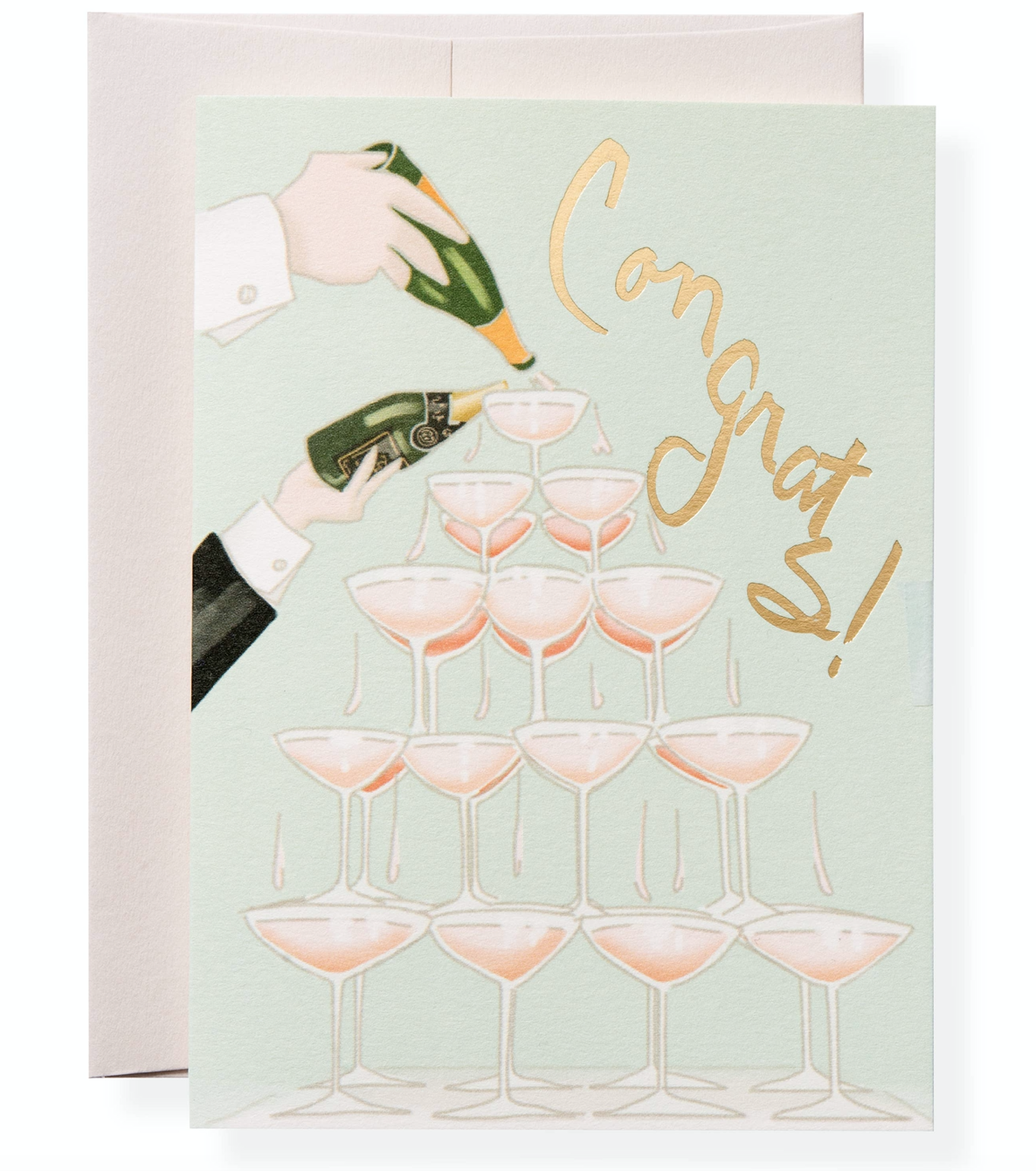 Greeting Card Veuve Champagne