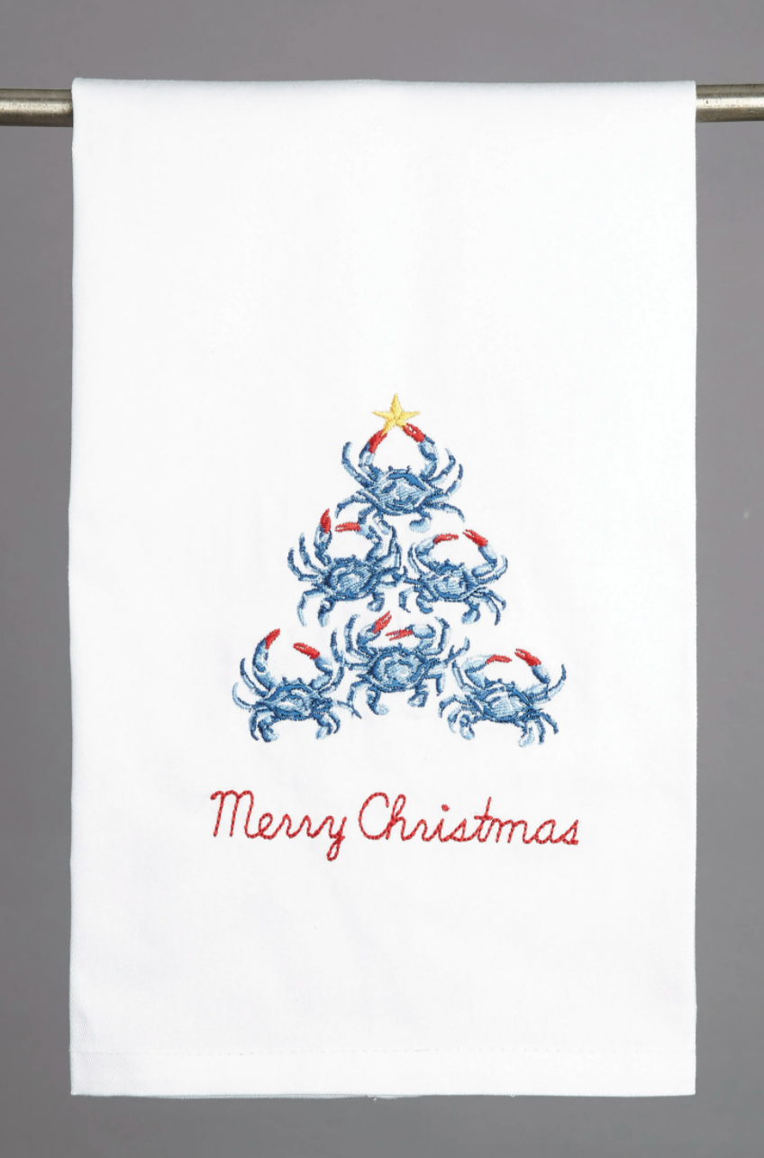 Towel Blue Crab Christmas Tree