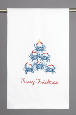 Towel Blue Crab Christmas Tree