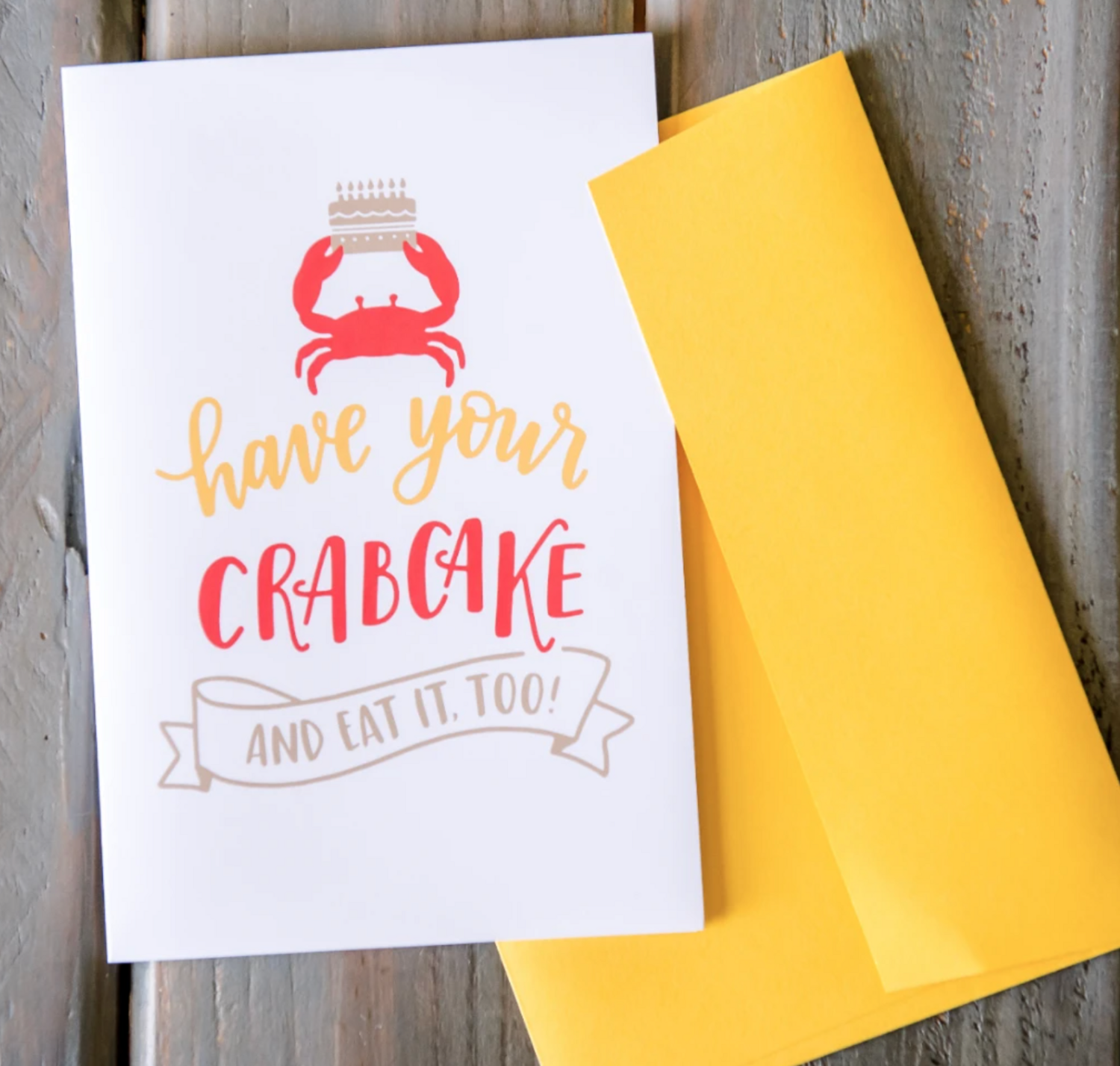 Card Birthday Crabcake