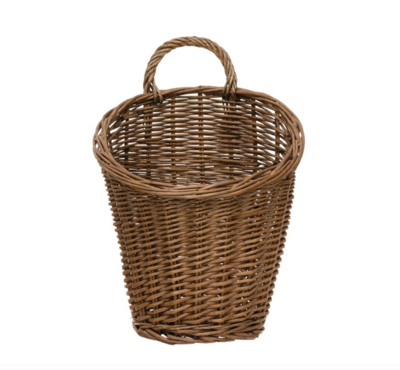 Rattan Wall Basket With Handle