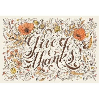 Placemats Give Thanks