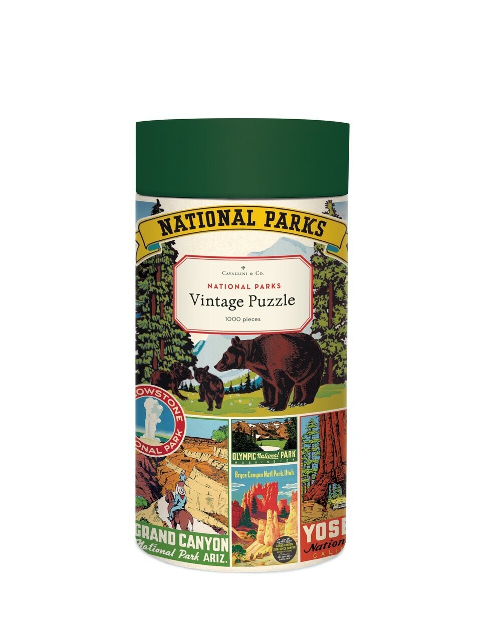 National Parks 1,000 Piece Vintage Puzzle