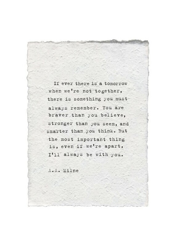 Handmade Paper Prints A.A. Milne