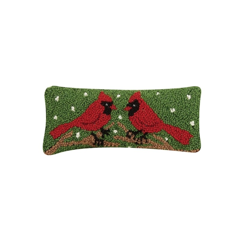 Pillow Two Cardinals 12x5