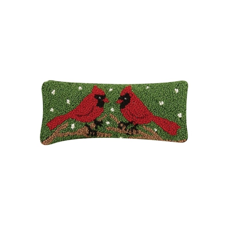 Pillow Two Cardinals 12x5