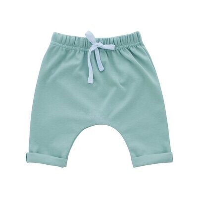 Blue Surf Cotton Baby Joggers 3-6 Months
