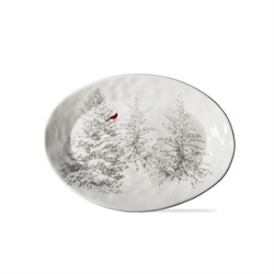 Winter Sketches Oval Tree Platter