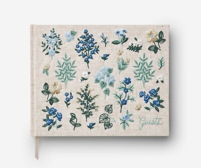 Rifle Paper Co. Wildwood Embroidered Fabric Guest Book