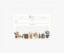 Rifle Paper Co. Pack Of 12 Kitchen Shelf Recipe Cards