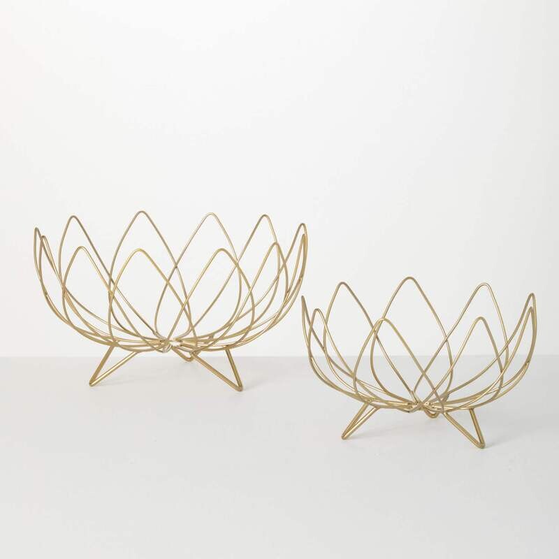 Wire Bowl Large Footed