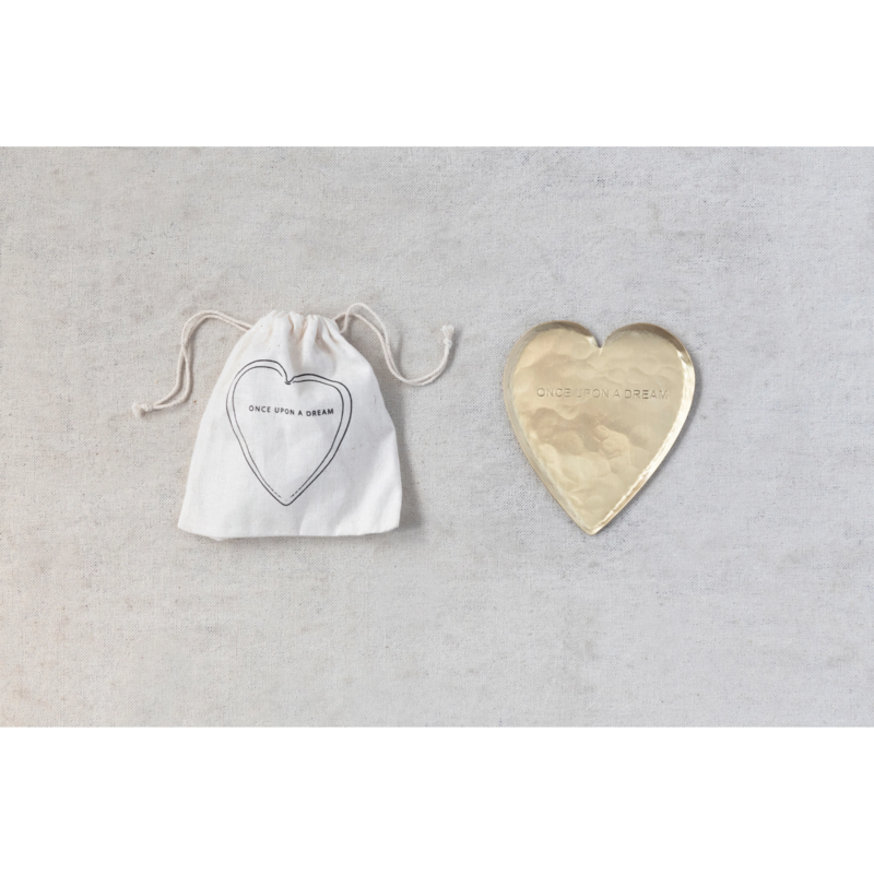 Brass Heart Trinket Tray Once Upon A Dream
