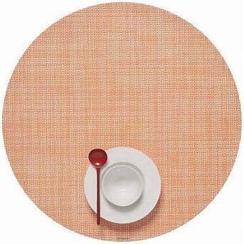 Placemat 15&quot; Round Mini Basket Clay
