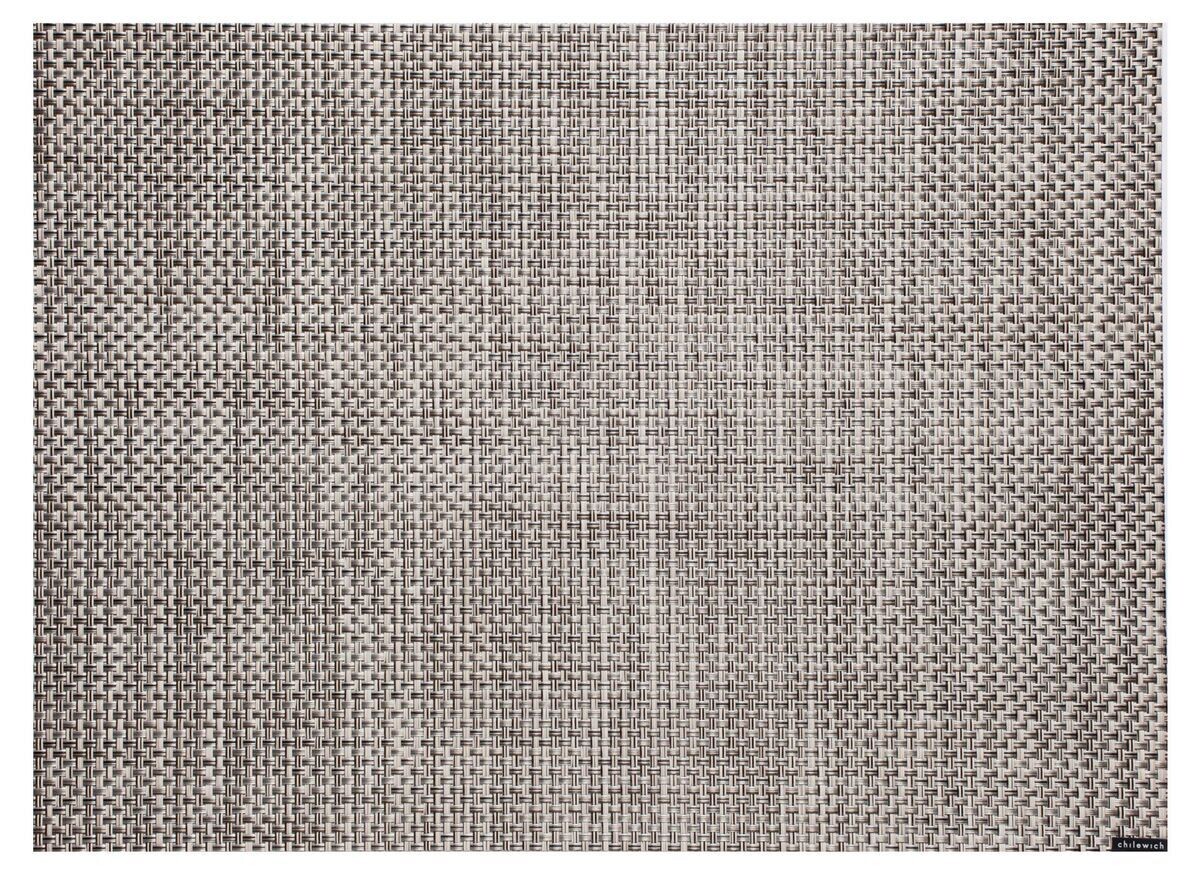 Table Mat 14 x 19 Basket Weave Oyster