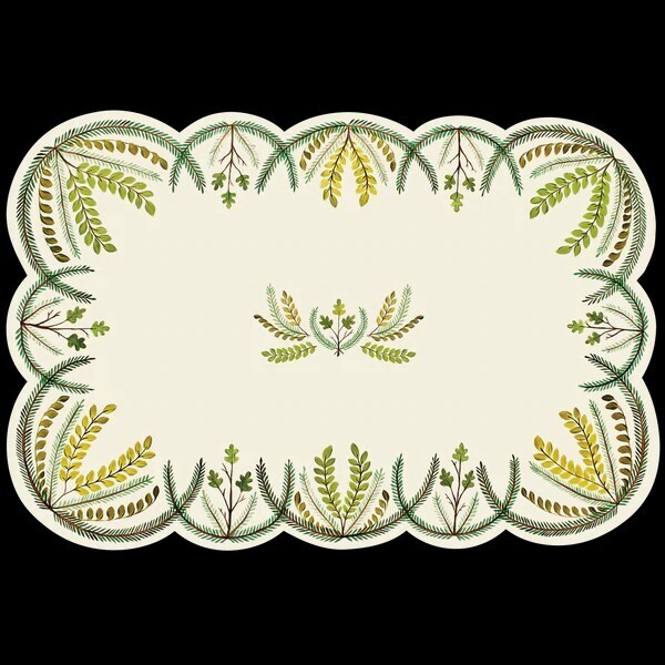 Placemat Sheets Scalloped Seedling 12 Sheets