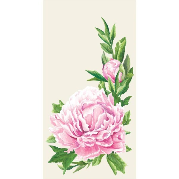 Guest Napkins Peony Pack Of 16