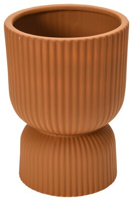 Flower Pot Stoneware 8" H