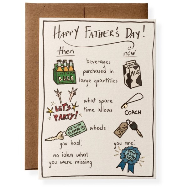 Greeting Card Then &amp; Now Father&#39;s Day