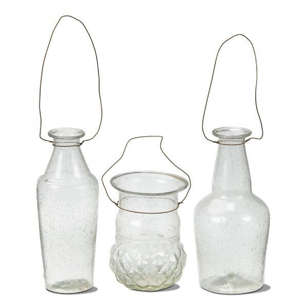 Clarity Vase W/Handle Tall Round Final Sale