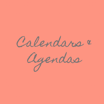 Calendars & Agendas