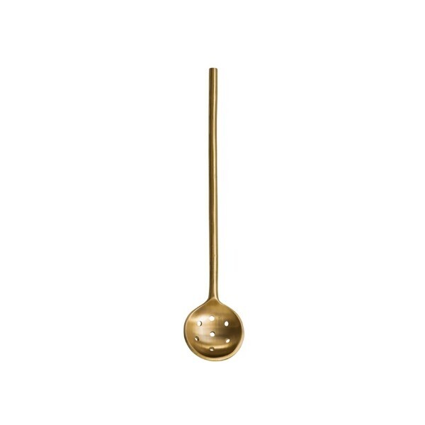 Olive Spoon Antique Brass