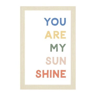 Kids You Are My Sunshine Magnetic Board In Natural Frame 16x24