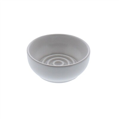 Soap Dish Ceramic Round Matte White