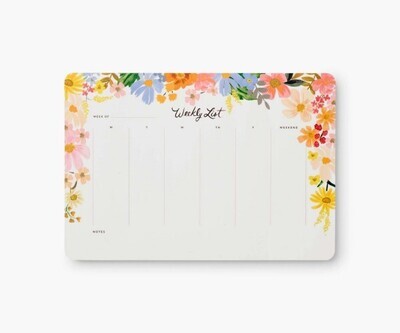Rifle Paper Co. Weekly Desk Pad Marguerite
