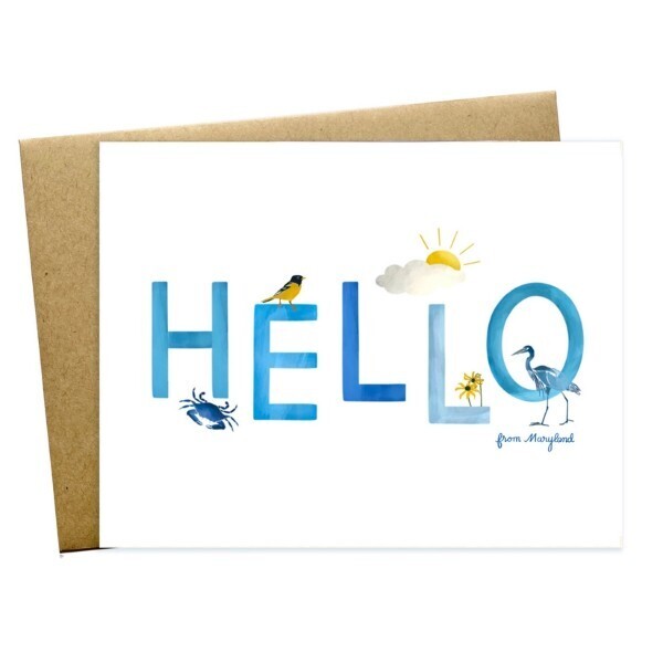 Hello From Maryland Card