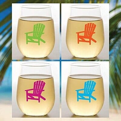 Shatterproof Wine Glasses Adirondack Chairs Set Of 4