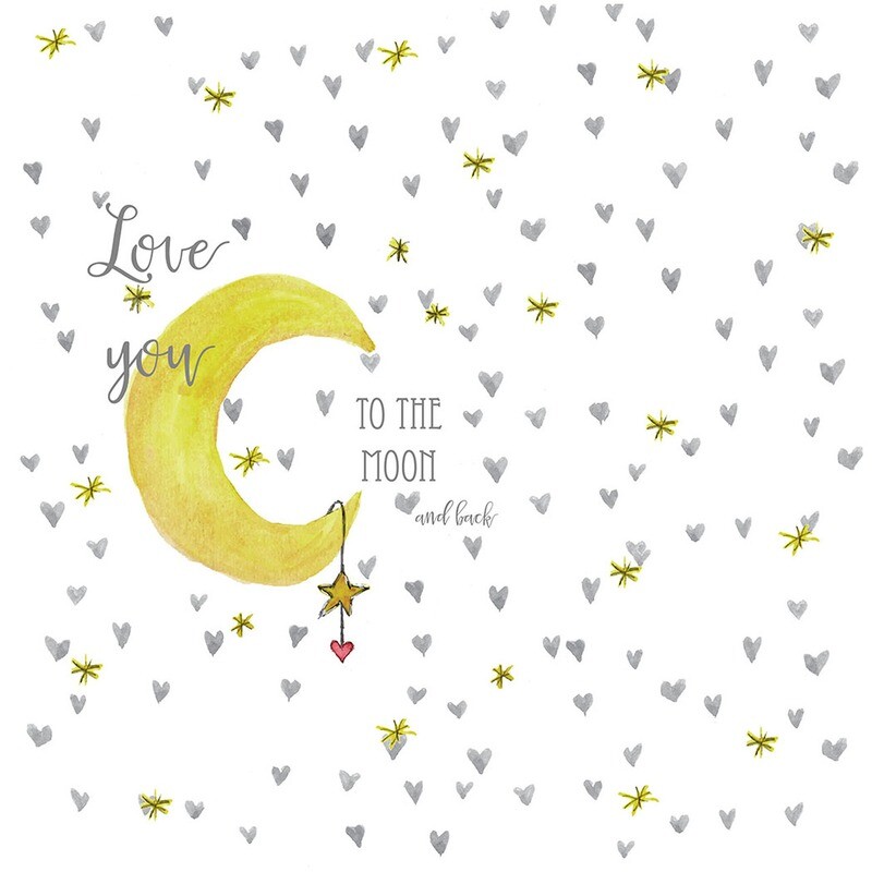 Moon Swaddle 100% Organic Cotton Muslin