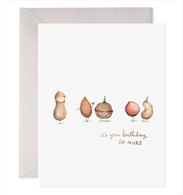 Card Go Nuts Birthday
