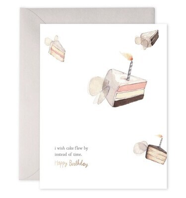 Card I Wish Cake Flew