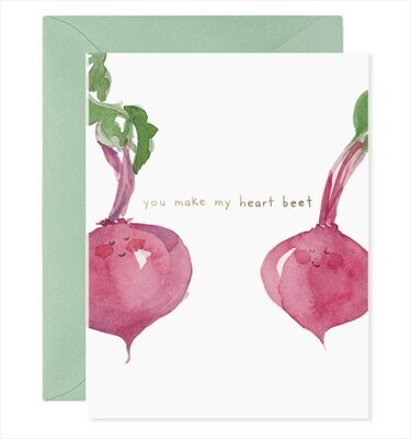 Card You Make My Heart Beet