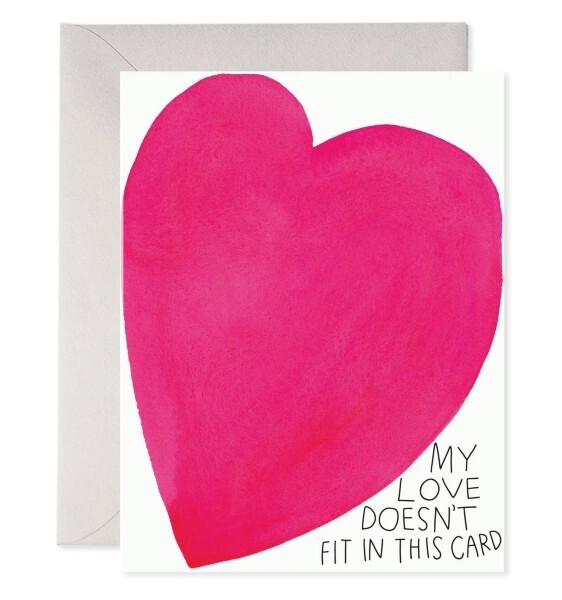 Card My Love Doesn&#39;t Fit Squeezed Heart