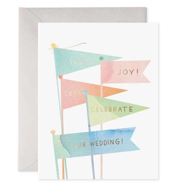 Card Wedding Flags
