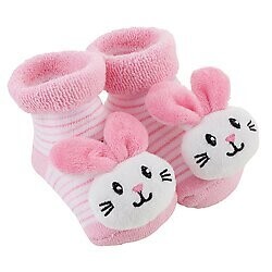 Rattle Socks Bunnie Pink