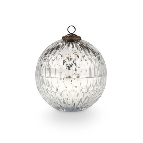 Illume Candle Balsam &amp; Cedar Mercury Ornament Silver