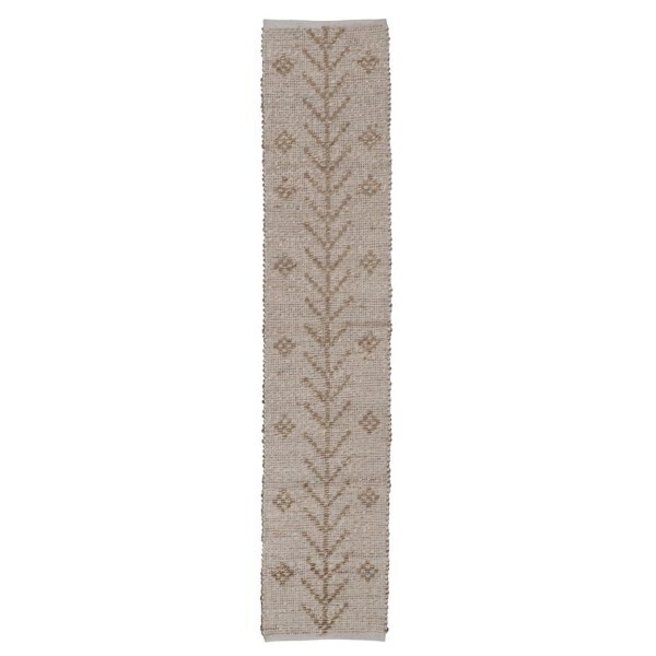 Woven Seagrass And Cotton Table Runner In Natural