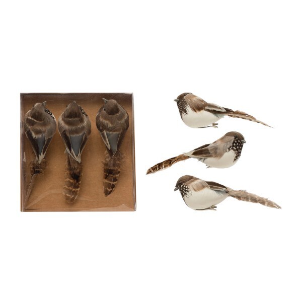 Feather Bird Clip On Ornament