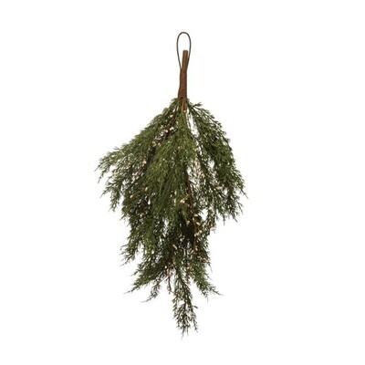 Hanging Faux Cedar Branch 32"' H