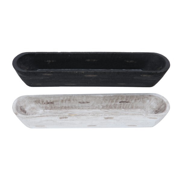 Wood Dough Bowl Black