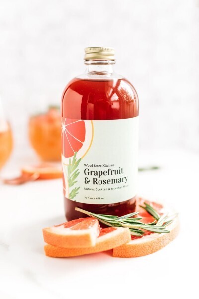 Wood Stove Kitchen Grapefruit &amp; Rosemary Natural Cocktail/Mocktail Mixer