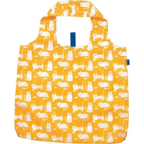 Blu Bag In Pouch Kitty Cats Yellow