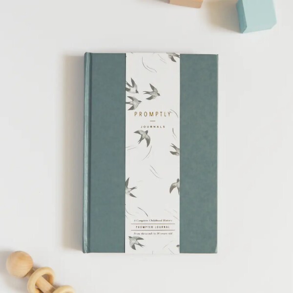 Childhood History Journal In Dusty Blue