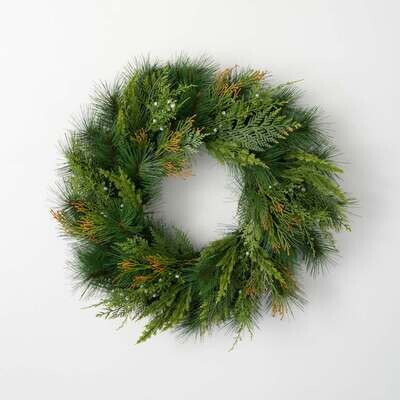 Wreath Mixed Pine 24" X 6" X 24"