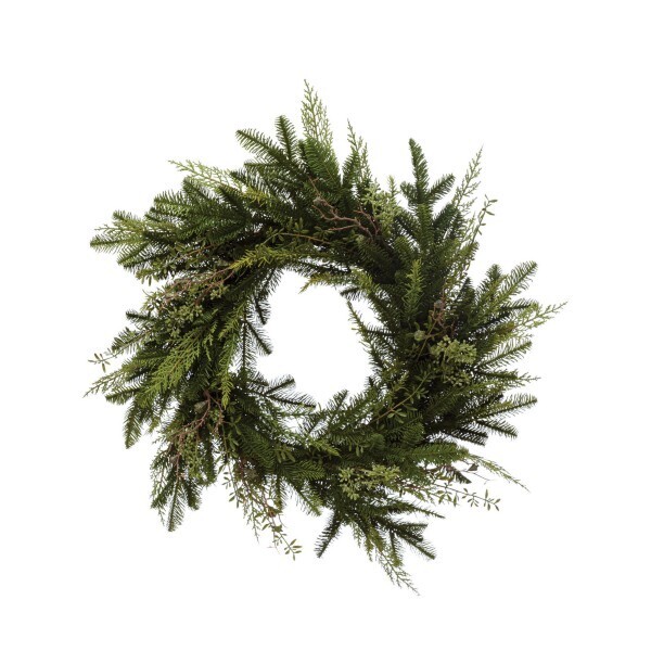 Wreath Faux Mixed Greenery 27-1/2&quot;